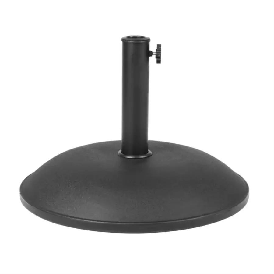 Sonnenschirmständer aus Beton | schwarz | 20 kg | 37,8 (H) x 40,9 (B) cm