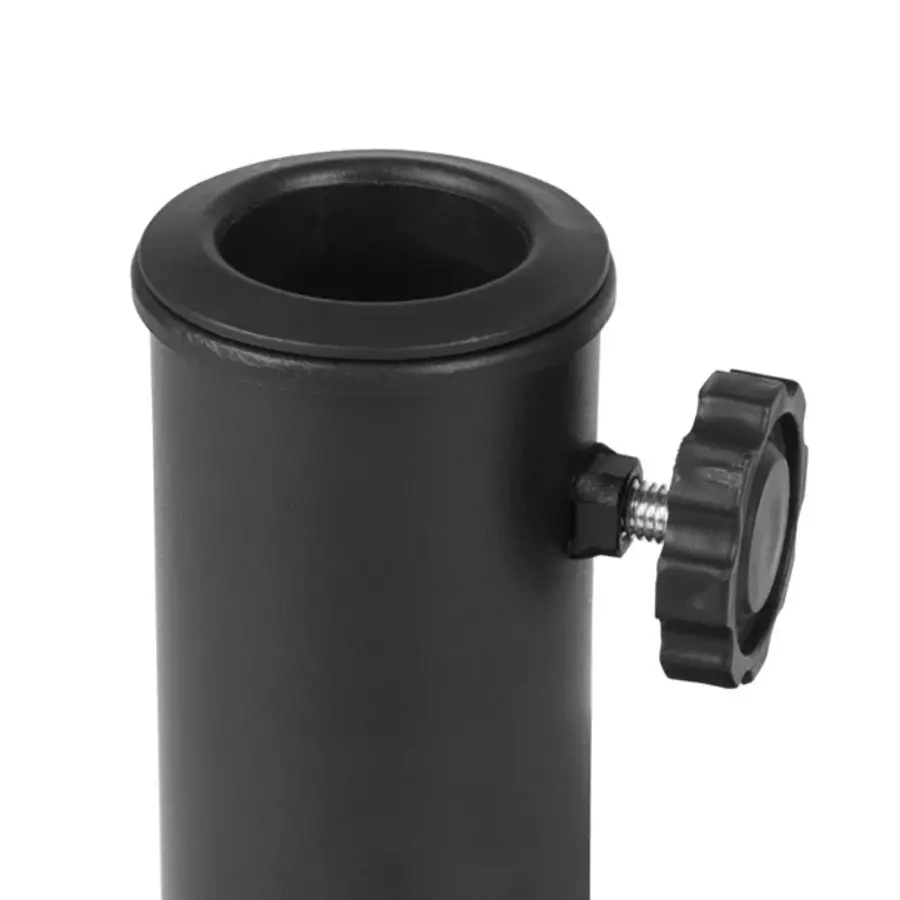 Sonnenschirmständer aus Beton | schwarz | 20 kg | 37,8 (H) x 40,9 (B) cm