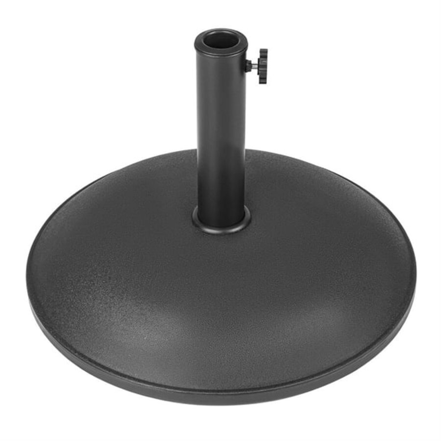 Sonnenschirmständer aus Beton | schwarz | 20 kg | 37,8 (H) x 40,9 (B) cm
