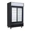 Polar Polar | G-Series Upright Sliding Door Display Cooling with Light Box | 950Ltr | Black