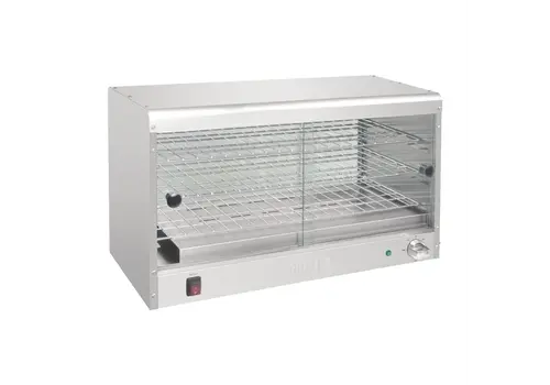  Buffalo Spar-Wärmevitrine 60 Produkte | Edelstahl 430 | 43,3 (H) x 74,4 (B) x 36,3 (T) cm 