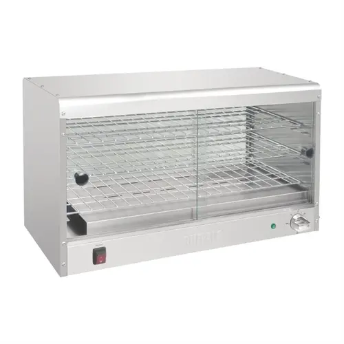  Buffalo Economy warming display case 60 products | Stainless steel 430 | 43.3(h) x 74.4(w) x 36.3(d)cm 