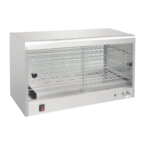  Buffalo Spar-Wärmevitrine 60 Produkte | Edelstahl 430 | 43,3 (H) x 74,4 (B) x 36,3 (T) cm 
