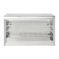 Economy warmhoudvitrine 60 producten | RVS 430 | 43,3(h) x 74,4(b) x 36,3(d)cm