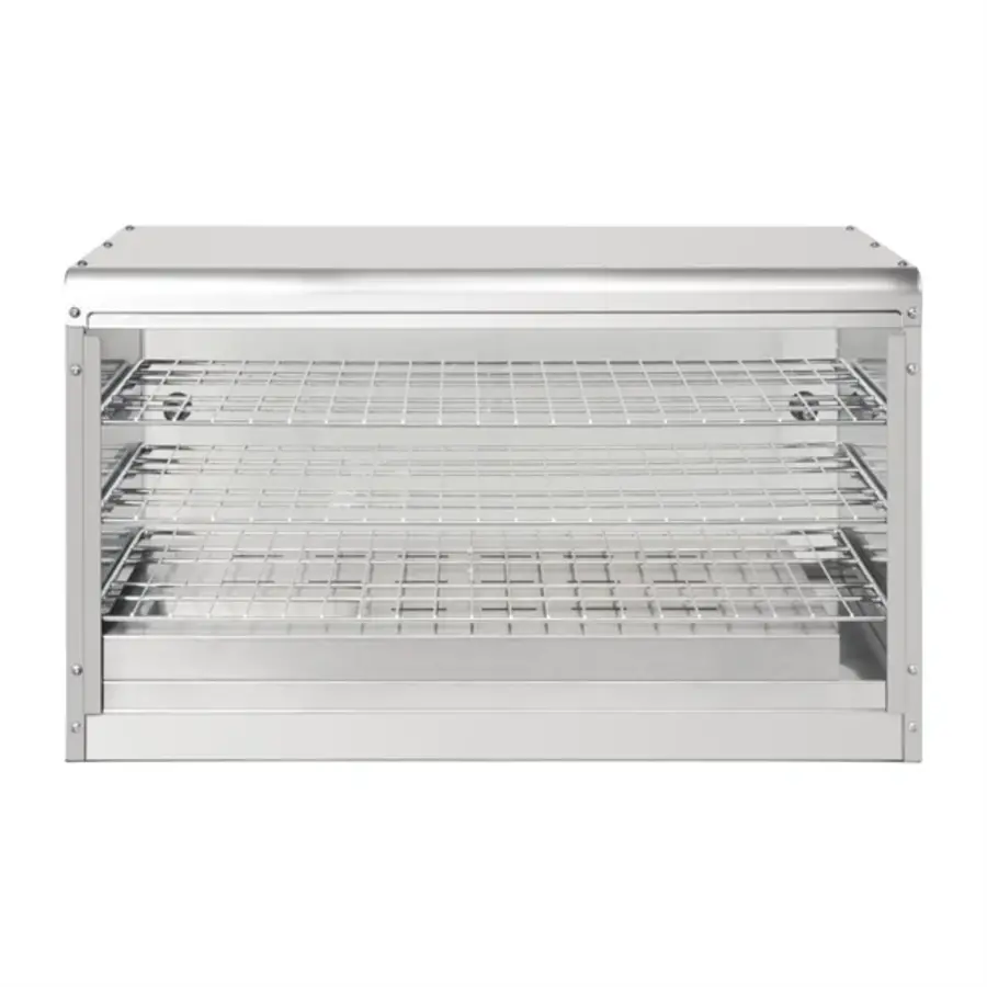 Vitrine chauffante économique 60 produits | Acier inoxydable 430 | 43,3 (h) x 74,4 (l) x 36,3 (p) cm