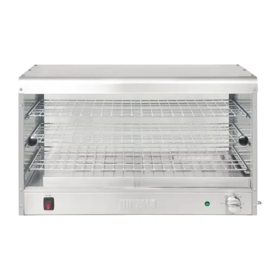 Economy warming display case 60 products | Stainless steel 430 | 43.3(h) x 74.4(w) x 36.3(d)cm
