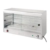 Economy warming display case 60 products | Stainless steel 430 | 43,3(h) x 74,4(w) x 36,3(d)cm