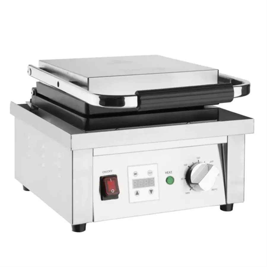 Gewerbliches Waffeleisen | Edelstahl | 24,5 (H) x 32,5 (B) x 40 (T) cm