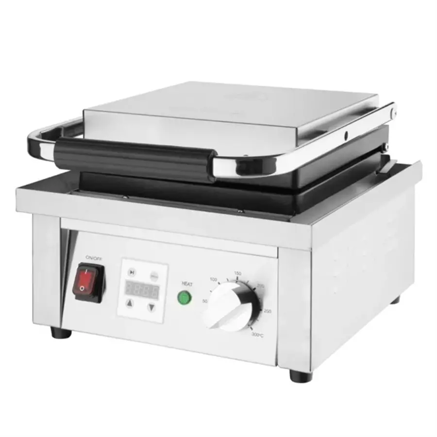 Gewerbliches Waffeleisen | Edelstahl | 24,5 (H) x 32,5 (B) x 40 (T) cm