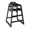 Bolero Wooden high chair | Black | Wood | 75(h) x 51(w) x 51(d)cm