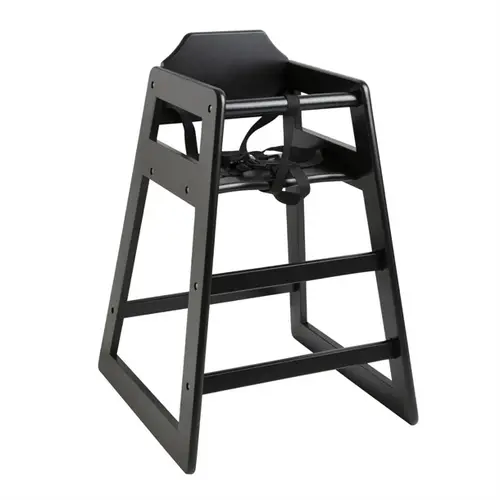  Bolero Wooden high chair | Black | Wood | 75(h) x 51(w) x 51(d)cm 