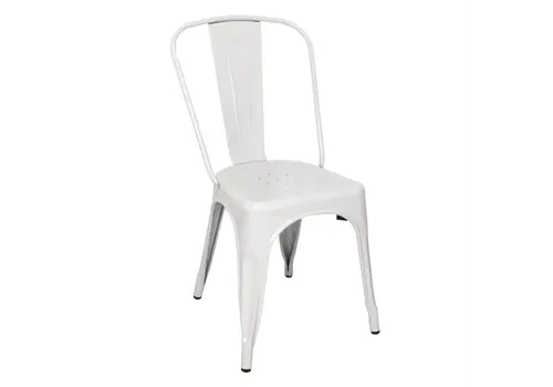  Bolero bistro | steel side chair | white | (4 pieces) 