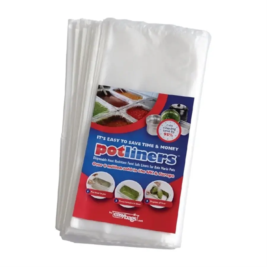 1/3 Gastronormbeutel, Größe 2 Mittel| Polymer | 100 Stück | 28 (H) x 47 (B) x 0,1 (T) cm