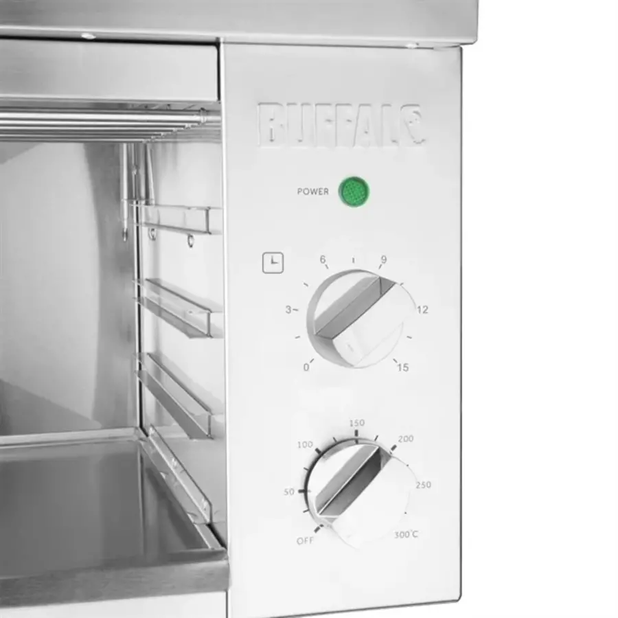 Salamandergrill | Edelstahl | 230V | 29,2 (H) x 63,95 (B) x 36,05 (T) cm