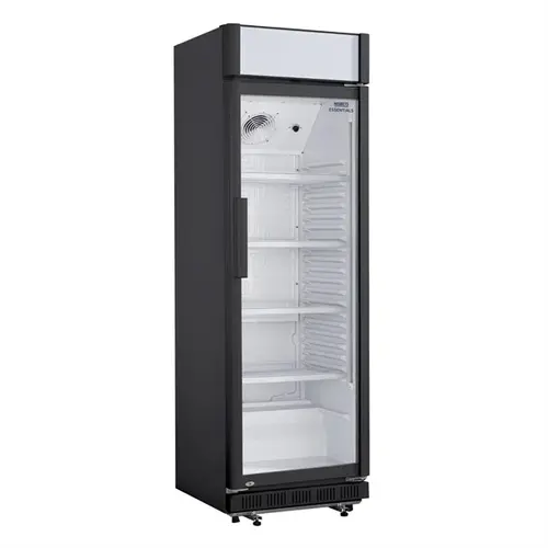  Nisbets Rechtopstaande Koeling Lichtbak | Gelakt staal & glas | 346L| 193,5(h) x 62(b) x 63,5(d)cm 