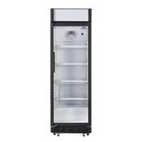 Aufrechte Kühllichtbox | Lackierter Stahl und Glas | 346L| 193,5 (H) x 62 (B) x 63,5 (T) cm