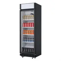Aufrechte Kühllichtbox | Lackierter Stahl und Glas | 346L| 193,5 (H) x 62 (B) x 63,5 (T) cm