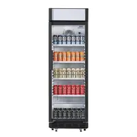 Aufrechte Kühllichtbox | Lackierter Stahl und Glas | 346L| 193,5 (H) x 62 (B) x 63,5 (T) cm
