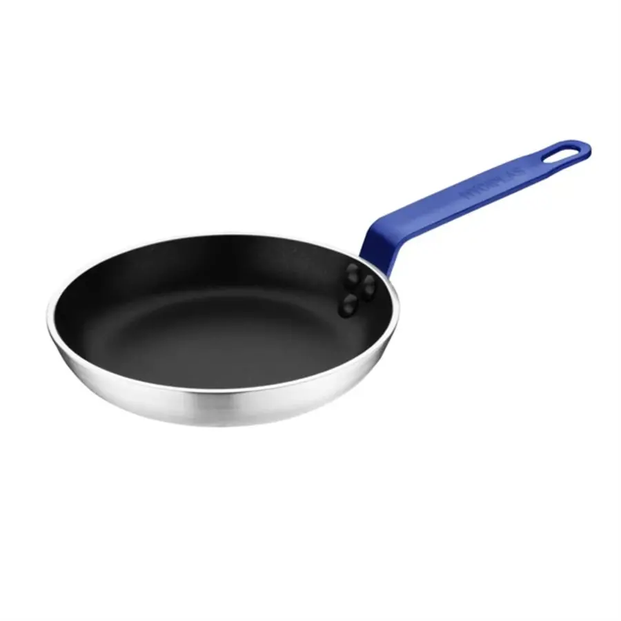 Hygiplas | teflon aluminum platinum plus frying pan | blue handle | 200mm