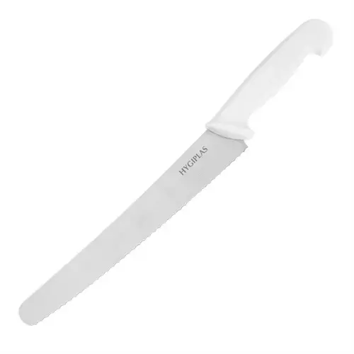  Hygiplas serrated pastry knife | White | 25.4cm 