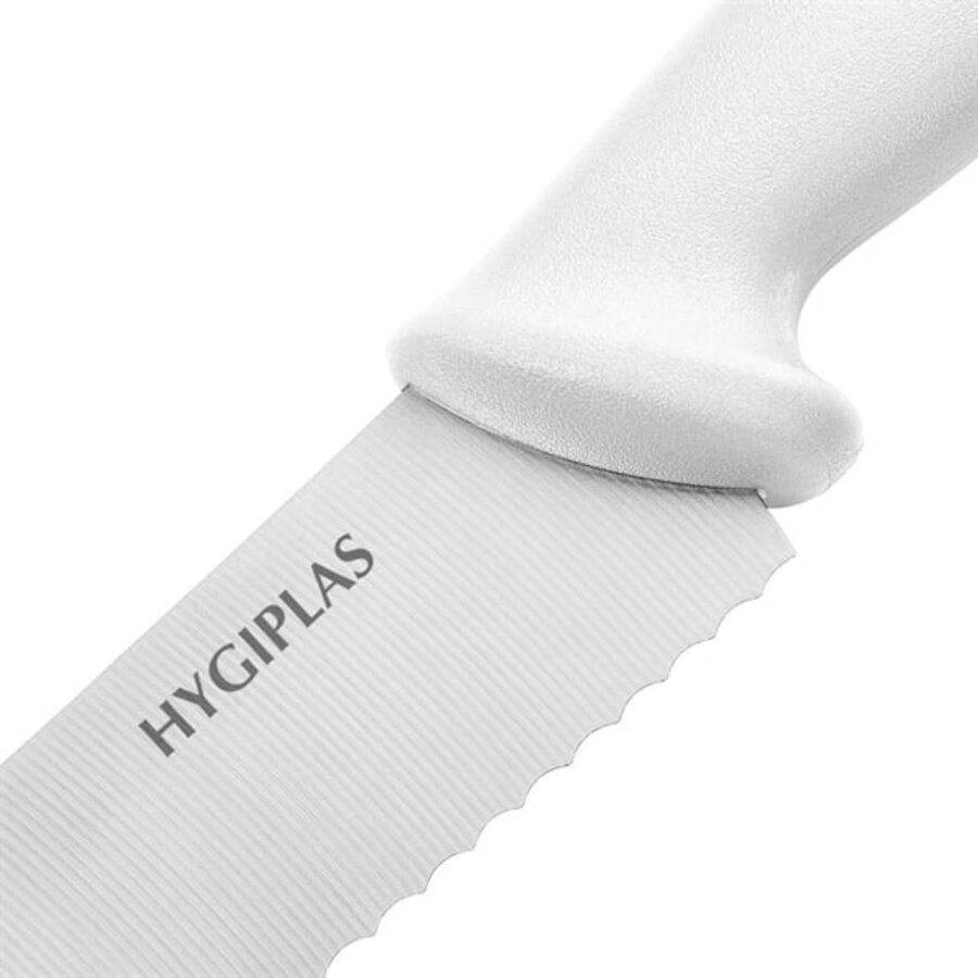 gezacktes Konditorenmesser | Weiß | 25,4 cm