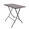 HorecaTraders Pizarra rectangular table | Anthracite | 115 x 70 x 110cm |