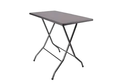  HorecaTraders Pizarra rechthoekige tafel | Antraciet | 115 x 70 x 110cm | 