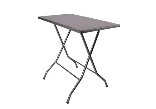  HorecaTraders Table rectangulaire Pizarra | Anthracite | 115 x 70 x 110 cm | 