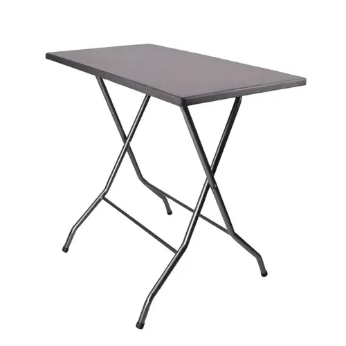  HorecaTraders Table rectangulaire Pizarra | Anthracite | 115 x 70 x 110 cm | 