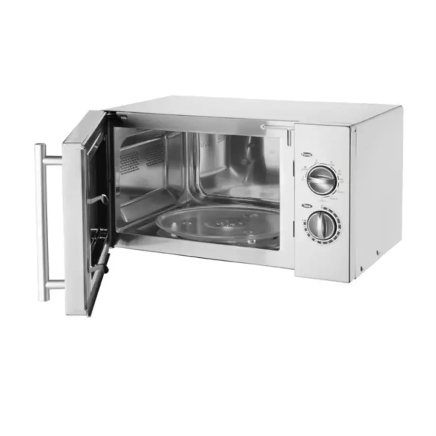 Light duty microwave | Stainless steel | Grill function | 23L | 28.1(h)48.3(w)39.6(d)cm