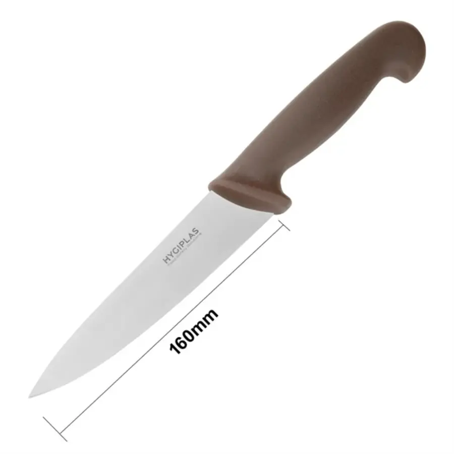 couteau de chef marron | 16 cm
