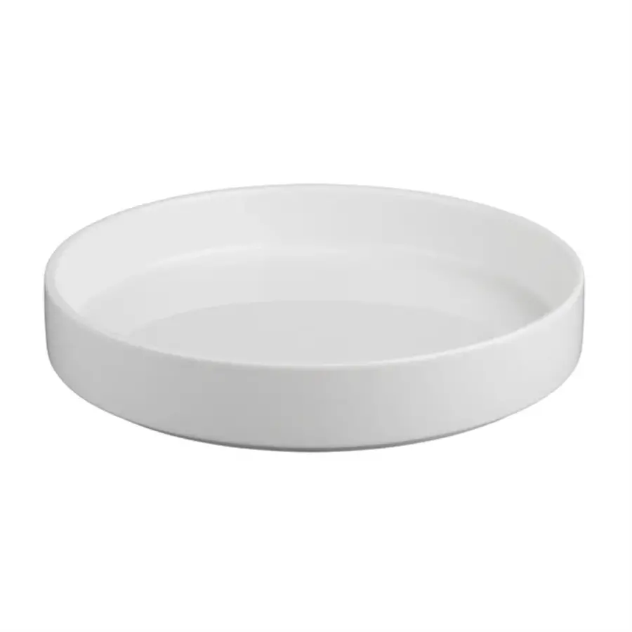 Weißware-Schüssel mit glatten Wänden | 4 Stück | Porzellan | 27(Ø)cm
