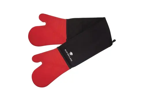  MasterClass | seamless silicone oven glove | red 