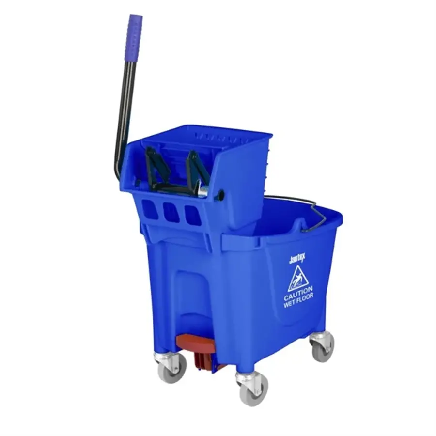 Jantex | Seau à vadrouille de 30 litres avec pédale de déverrouillage | bleu