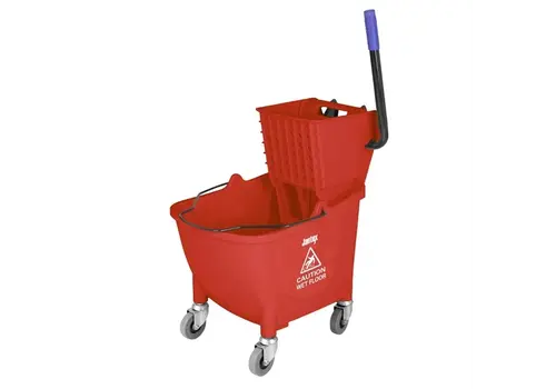  Jantex Jantex | Seau à vadrouille de 30 litres avec pédale de déverrouillage | rouge 