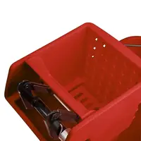 Jantex | 30ltr mop bucket with foot pedal release | red