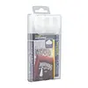 HorecaTraders Marqueur à craie imperméable | Verre + Tableau noir | Blanc | 14,7 (h) x 7,8 (l) x 1,5 (p) cm