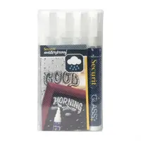 Marqueur à craie imperméable | Verre + Tableau noir | Blanc | 14,7 (h) x 7,8 (l) x 1,5 (p) cm
