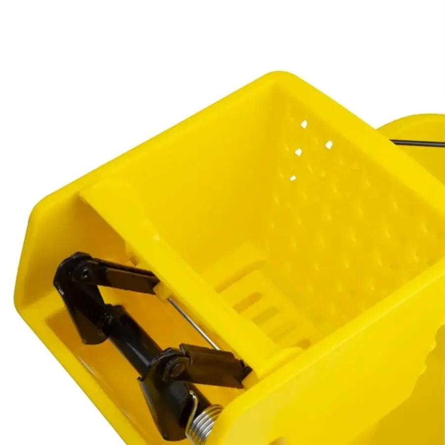 Jantex | 30-Liter-Wischeimer mit Fußpedalauslösung | Gelb