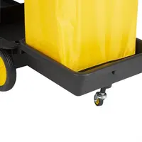 Jantex | cleaning trolley black | with lockable cabinet
