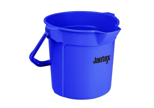  Jantex Jantex | blauwe maatemmer met schenktuit | 10ltr 