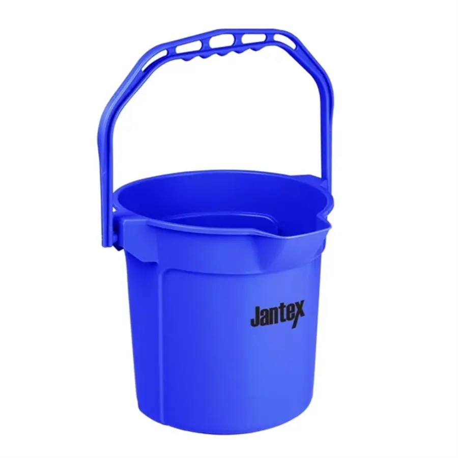 Jantex | blauwe maatemmer met schenktuit | 10ltr