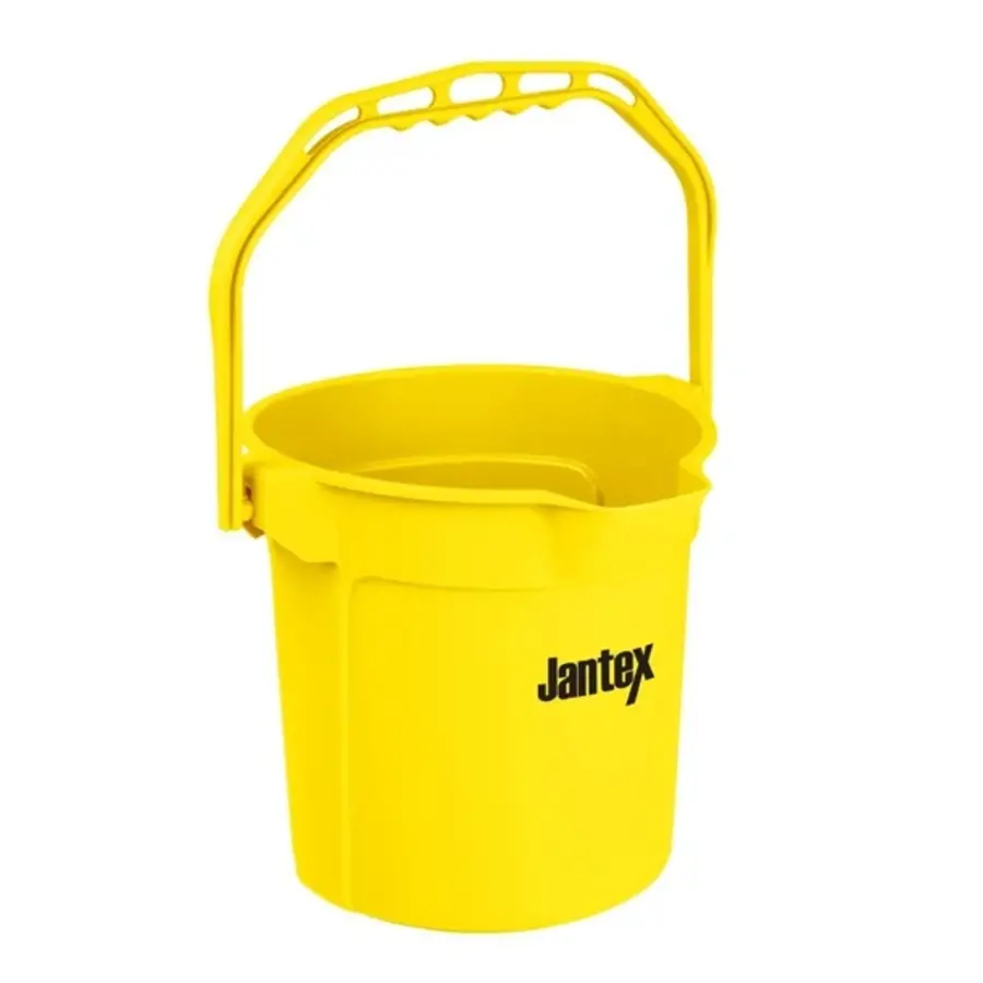 Jantex | seau doseur jaune avec bec verseur | 10 litres