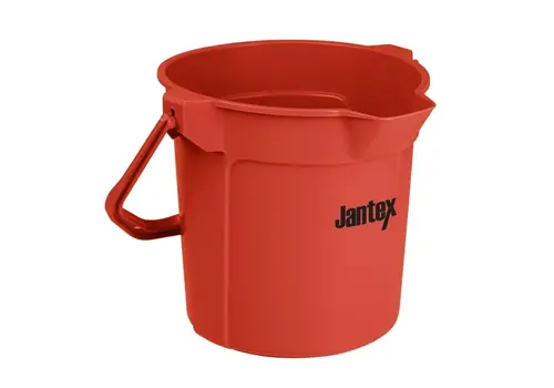  Jantex Jantex | rode maatemmer met schenktuit | 10ltr 