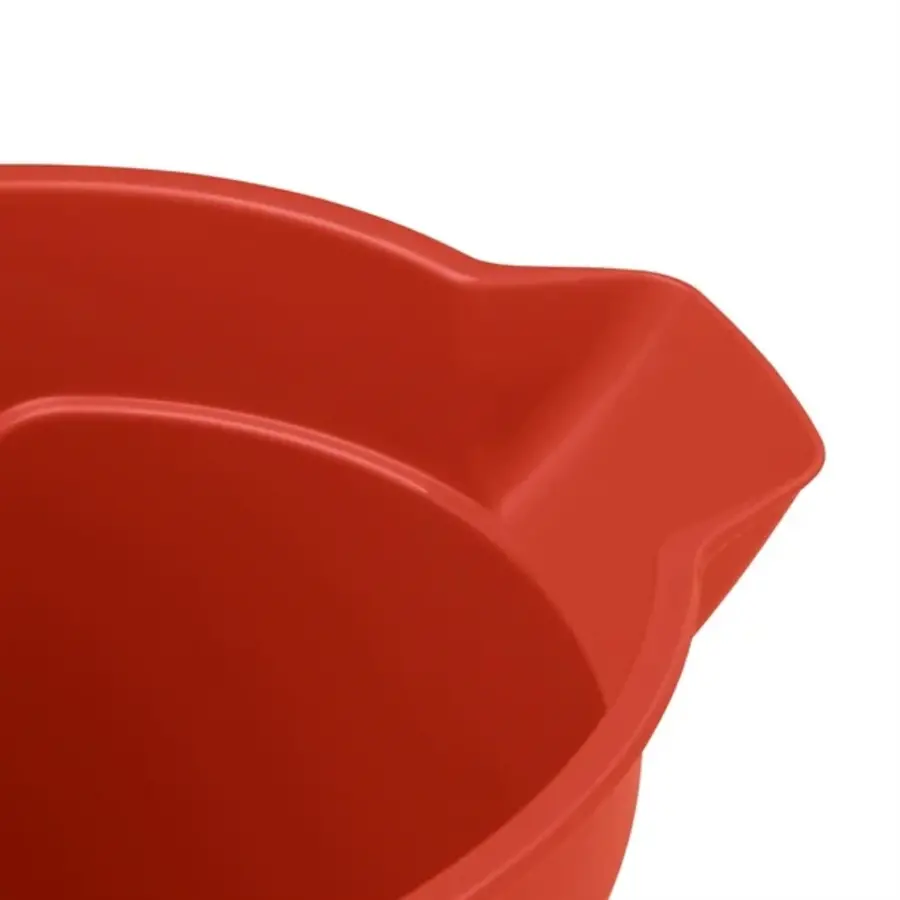 Jantex | red measuring bucket with spout | 10ltr