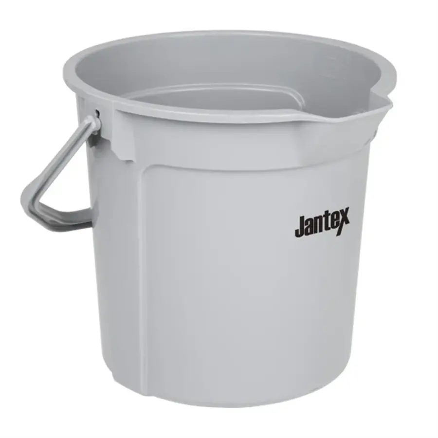 Jantex | grey measuring bucket with pouring spout | 14ltr