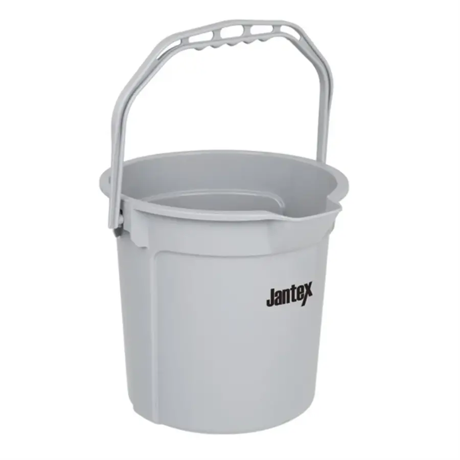 Jantex | grey measuring bucket with pouring spout | 14ltr