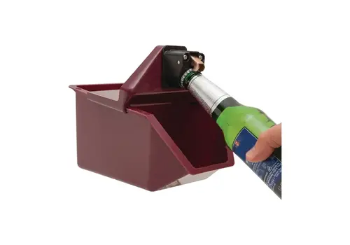  HorecaTraders Bottle opener and collection container | Plastic | 14.5(h) x 14.5(w) x 22.5(d)cm 