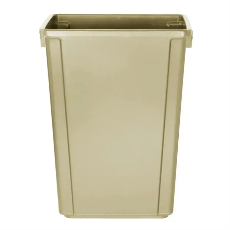 Jantex | schmaler Abfalleimer beige | 60ltr