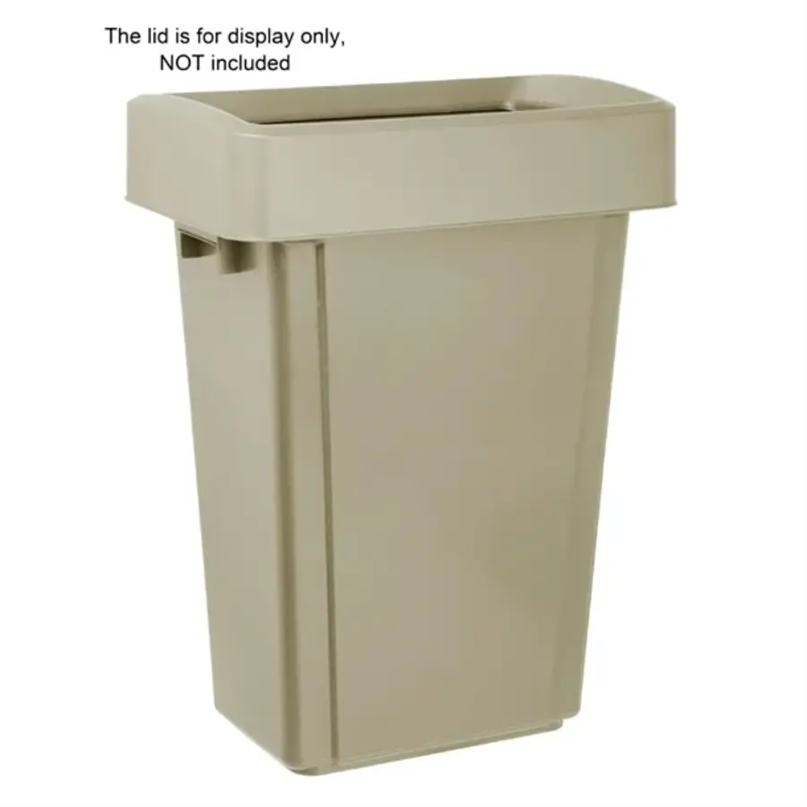 Jantex | schmaler Abfalleimer beige | 60ltr